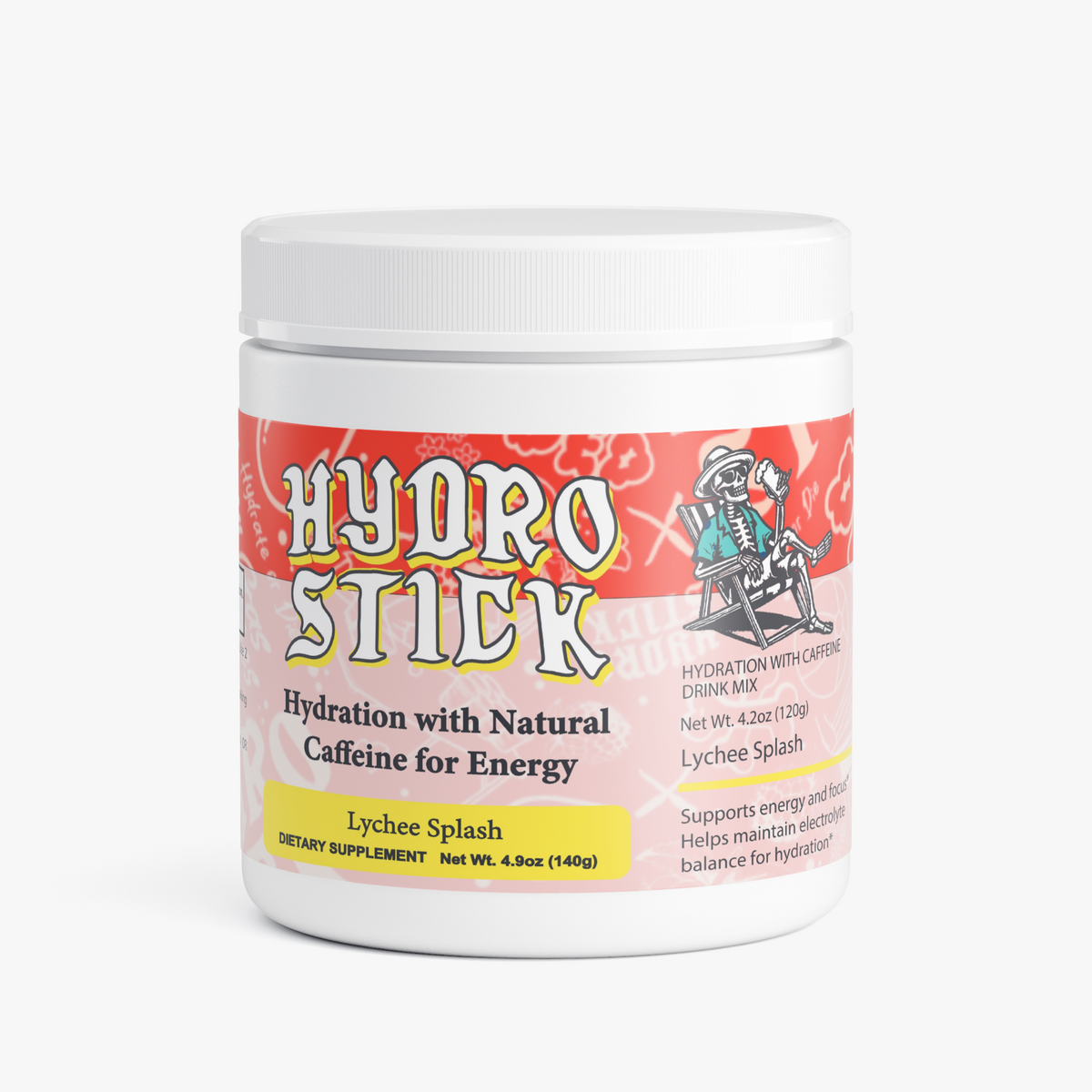 HydroStick Hydration w/ Natural Caffeine (Lychee Splash) 4.2 oz