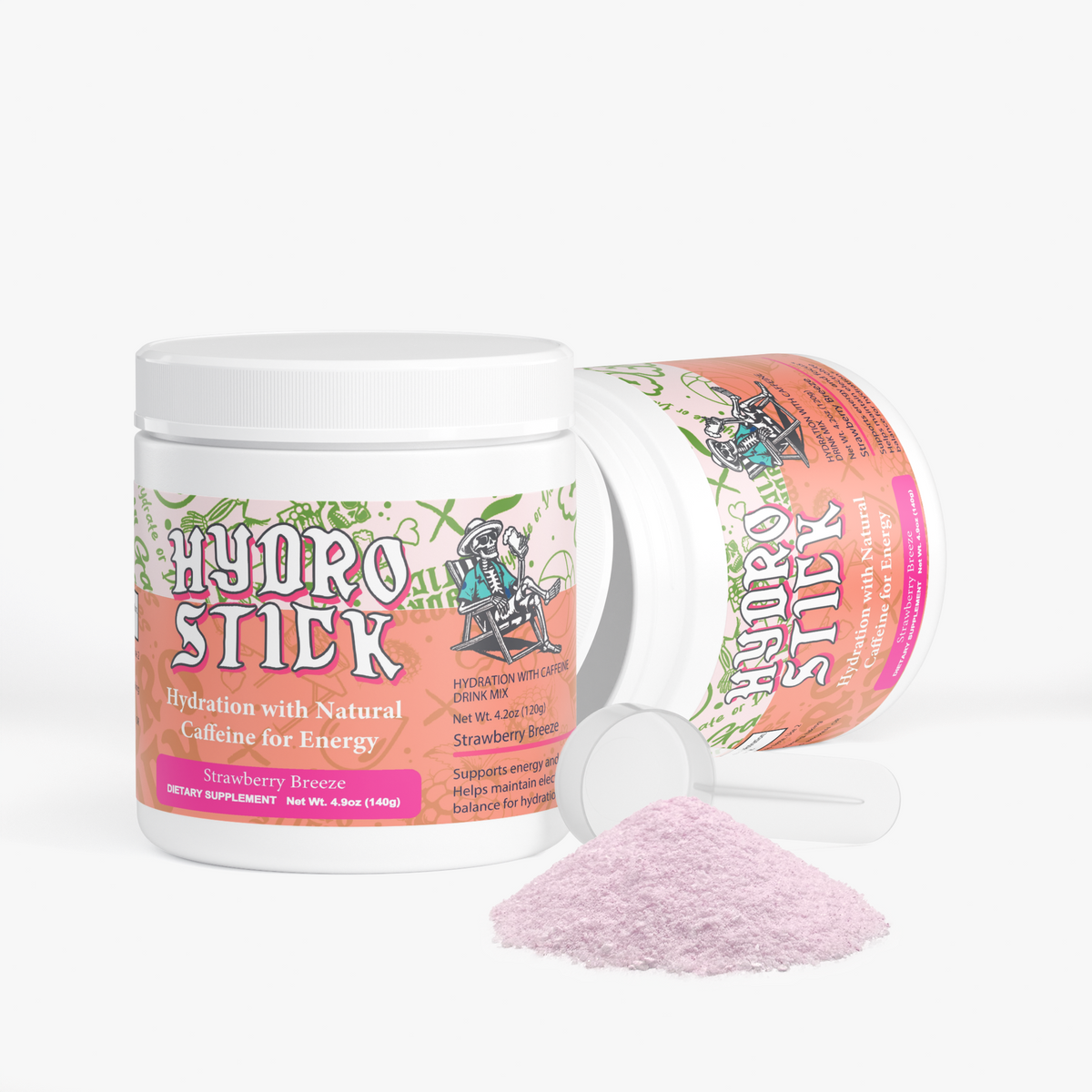 HydroStick Hydration w/ Natural Caffeine (Strawberry Breeze) 4.2 oz