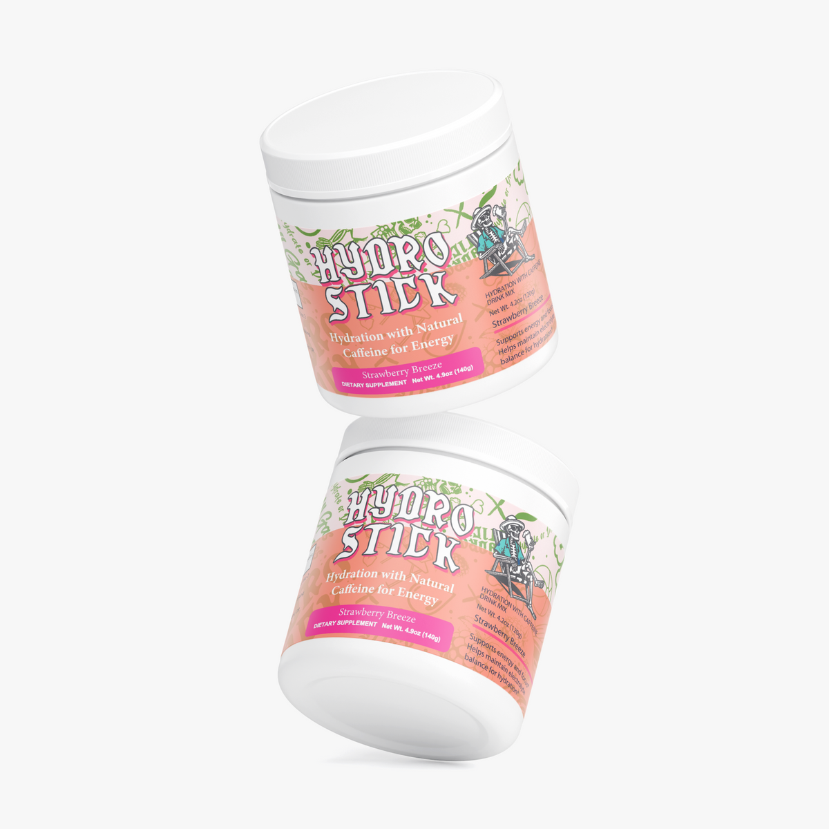 HydroStick Hydration w/ Natural Caffeine (Strawberry Breeze) 4.2 oz